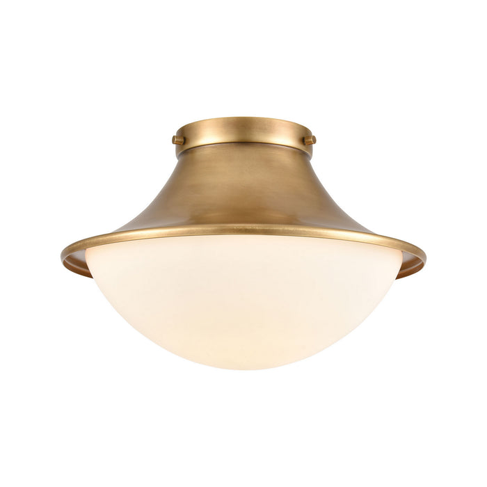 Elk Lighting - 89126/1 - One Light Flush Mount - Matterhorn - Natural Brass