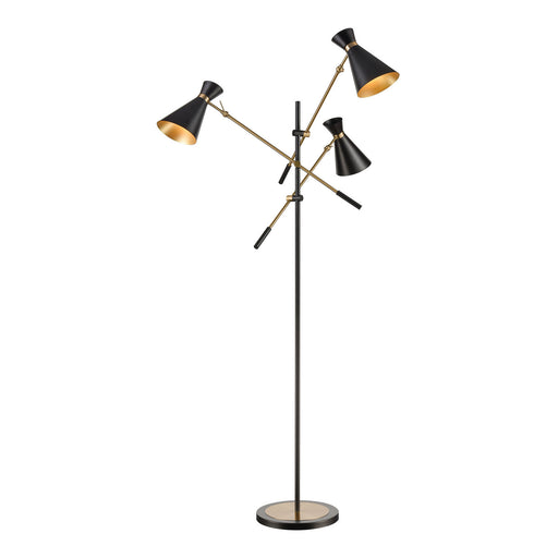 Elk Home - D4520 - LED Floor Lamp - Chiron - Black, Aged Brass, Aged Brass