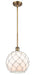 Innovations - 516-1S-BB-G121-10RW - One Light Mini Pendant - Ballston - Brushed Brass
