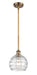 Innovations - 516-1S-BB-G1213-8 - One Light Mini Pendant - Ballston - Brushed Brass
