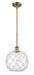 Innovations - 516-1S-BB-G122-10RW - One Light Mini Pendant - Ballston - Brushed Brass
