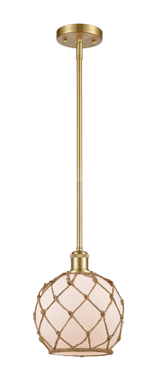 Innovations - 516-1S-SG-G121-8RB - One Light Mini Pendant - Ballston - Satin Gold