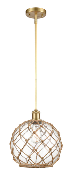 Innovations - 516-1S-SG-G122-10RB - One Light Mini Pendant - Ballston - Satin Gold