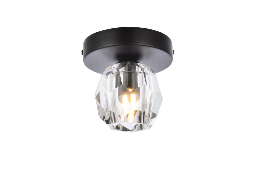 Elegant Lighting - 3505F5BK - One Light Flush Mount - Eren - Black