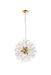 Elegant Lighting - 3507D18G - Nine Light Pendant - Solace - Gold