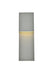 Elegant Lighting - LDOD4001S - LED Outdoor Wall Lamp - Raine - Silver
