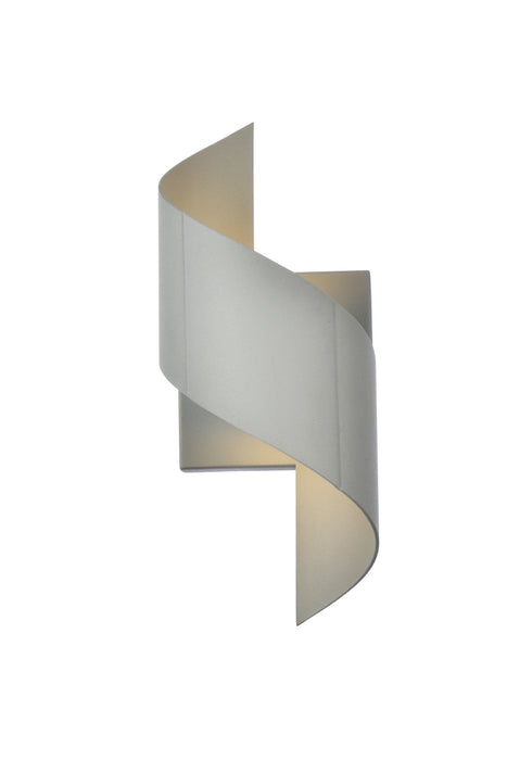 Elegant Lighting - LDOD4034S - LED Outdoor Wall Lamp - Raine - Silver