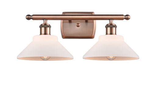 Ballston Two Light Bath Vanity Antique Copper