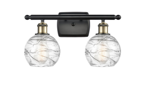 Ballston Two Light Bath Vanity Black Antique Brass