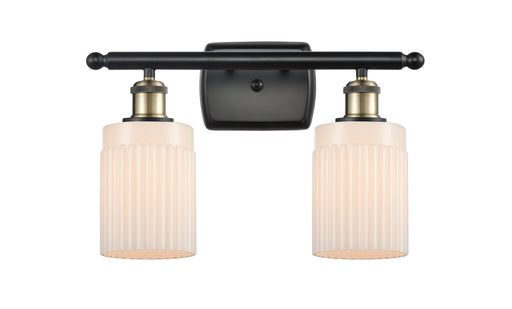Ballston Two Light Bath Vanity Black Antique Brass