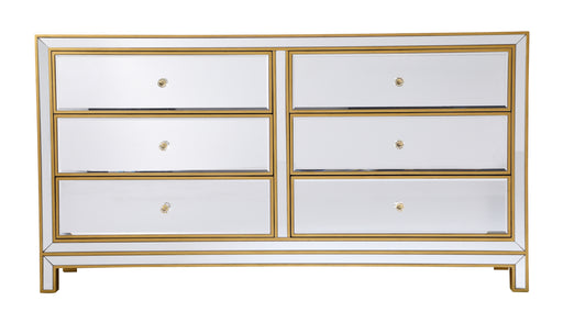 Elegant Lighting - MF72036G - Dresser - Reflexion - Antique Gold