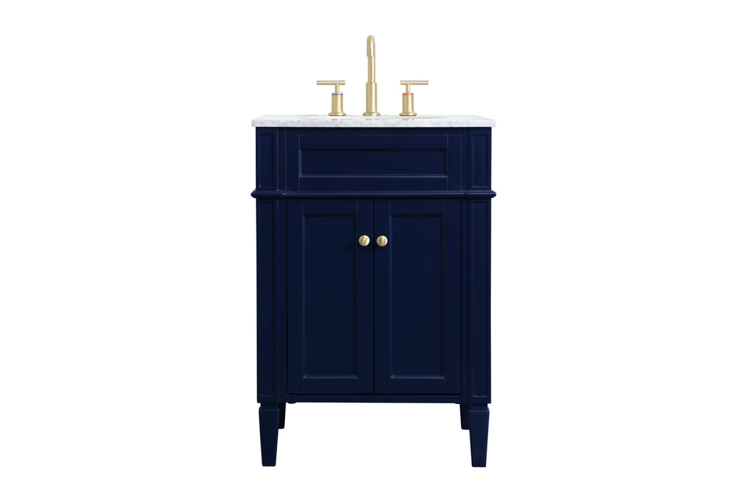 Elegant Lighting - VF12524BL - Single Bathroom Vanity - Williams - Blue