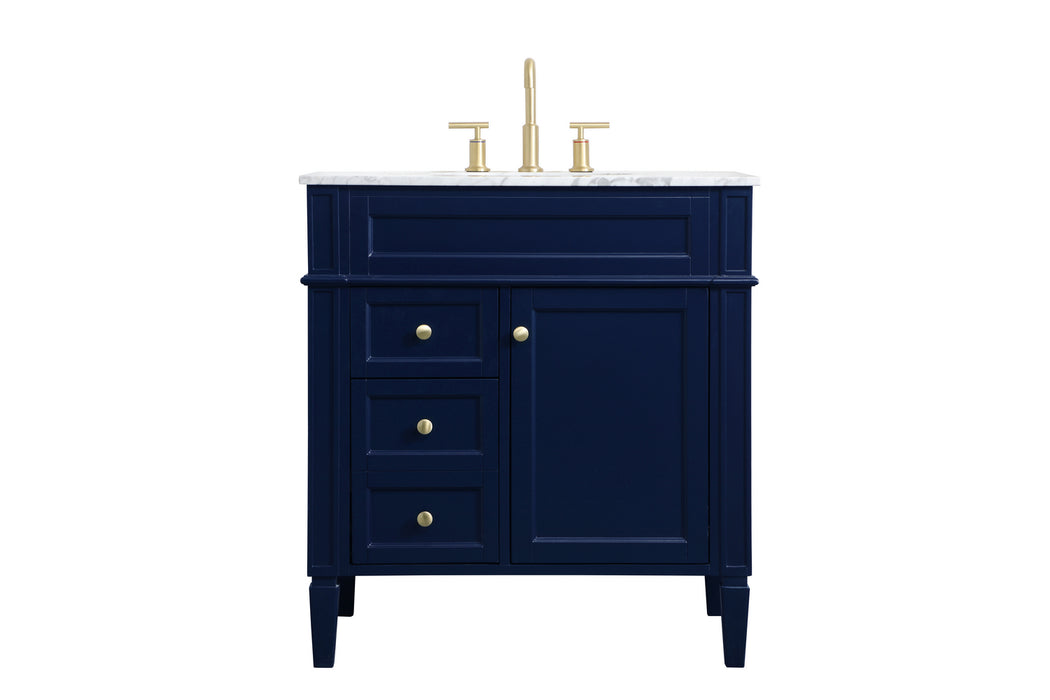 Elegant Lighting - VF12532BL - Single Bathroom Vanity - Williams - Blue