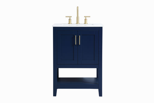 Elegant Lighting - VF16024BL - Single Bathroom Vanity - Aubrey - Blue