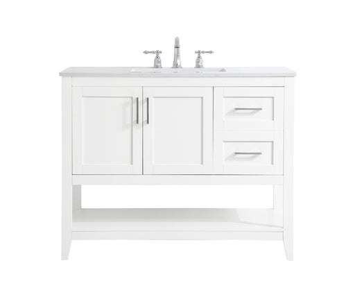 Elegant Lighting - VF16042WH - Single Bathroom Vanity - Aubrey - White