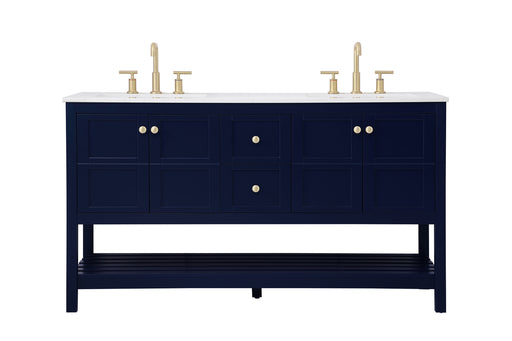 Elegant Lighting - VF16460DBL - Single Bathroom Vanity - Theo - Blue