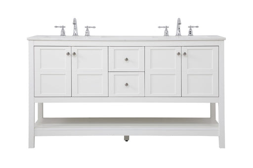 Elegant Lighting - VF16460DWH - Single Bathroom Vanity - Theo - White