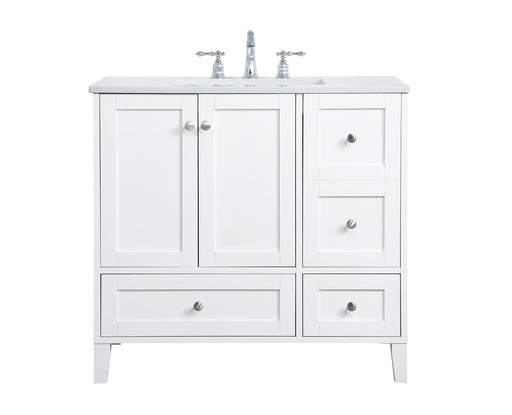 Elegant Lighting - VF18036WH - Single Bathroom Vanity - Sommerville - White