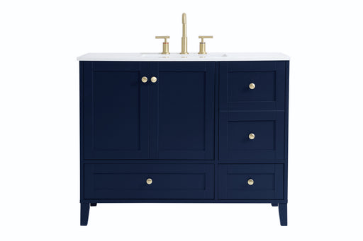 Elegant Lighting - VF18042BL - Single Bathroom Vanity - Sommerville - Blue