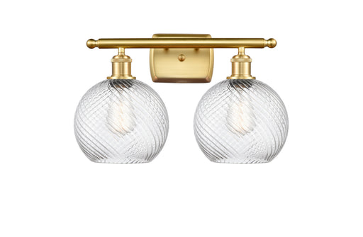 Innovations - 516-2W-SG-G1214-8 - Two Light Bath Vanity - Ballston - Satin Gold