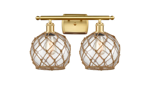 Innovations - 516-2W-SG-G122-8RB - Two Light Bath Vanity - Ballston - Satin Gold