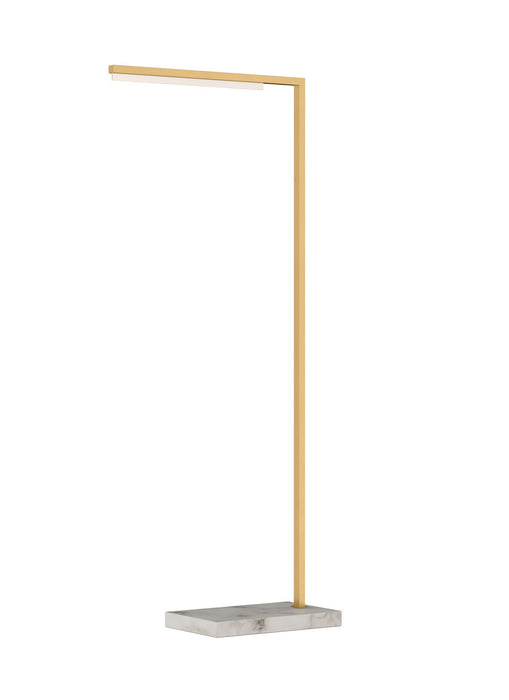 Tech Lighting - 700PRTKLE43NB-LED927 - LED Floor Lamp - Klee - Natural Brass/White Marble