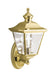 Kichler - 9713PB - One Light Outdoor Wall Mount - Bay Shore - Polished Brass