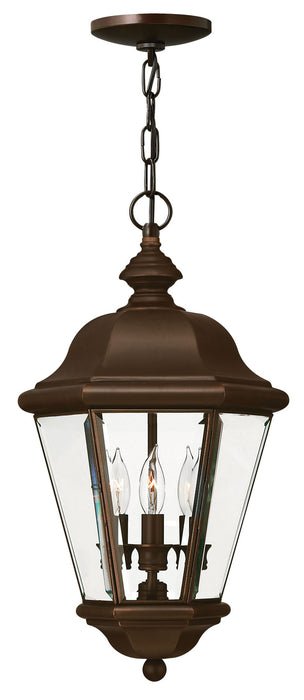 Hinkley - 2422CB - Three Light Hanging Lantern - Clifton Park - Copper Bronze