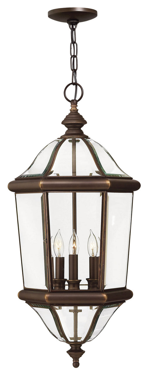 Hinkley - 2452CB - Three Light Hanging Lantern - Augusta - Copper Bronze