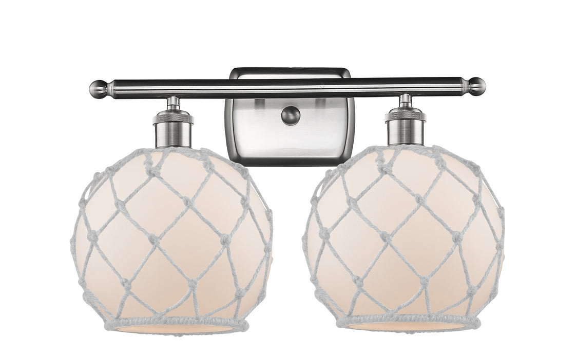 Innovations - 516-2W-SN-G121-8RW - Two Light Bath Vanity - Ballston - Brushed Satin Nickel