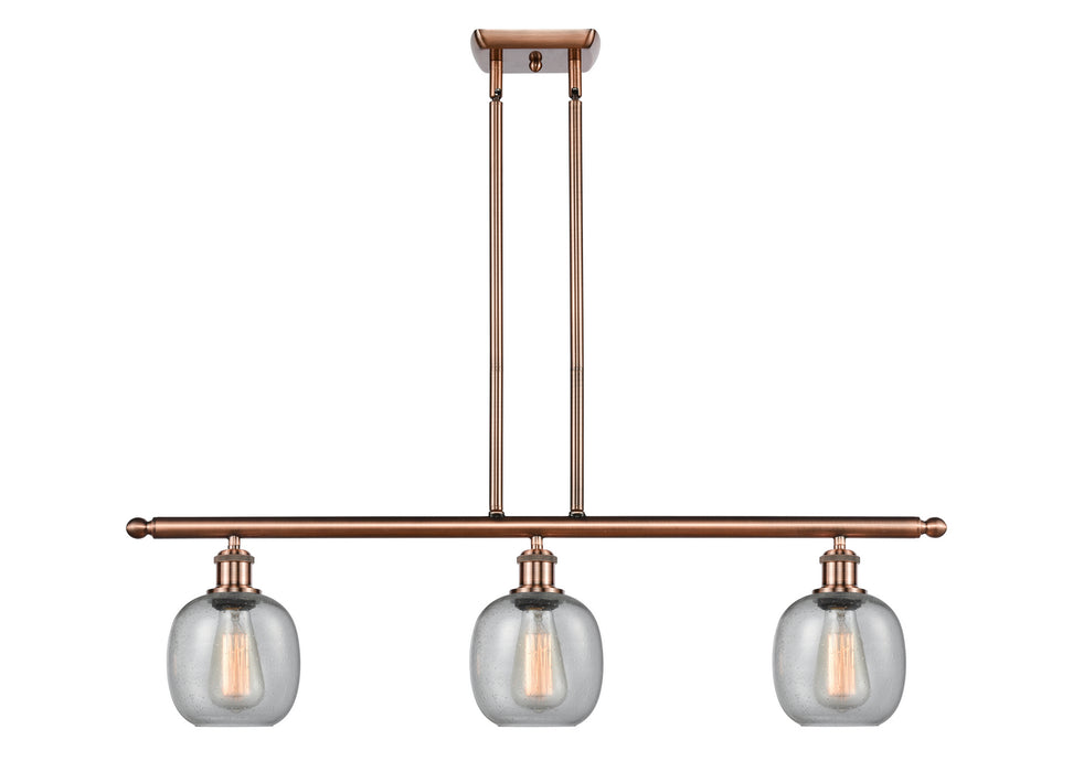 Innovations - 516-3I-AC-G104 - Three Light Island Pendant - Ballston - Antique Copper