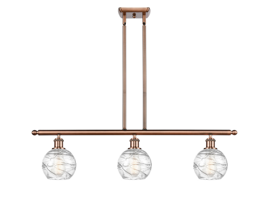 Innovations - 516-3I-AC-G1213-6 - Three Light Island Pendant - Ballston - Antique Copper