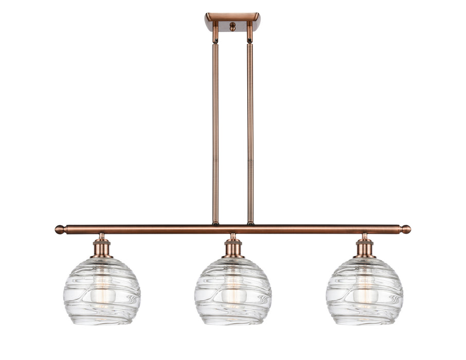 Innovations - 516-3I-AC-G1213-8 - Three Light Island Pendant - Ballston - Antique Copper