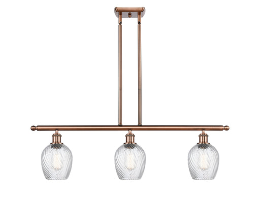 Innovations - 516-3I-AC-G292 - Three Light Island Pendant - Ballston - Antique Copper