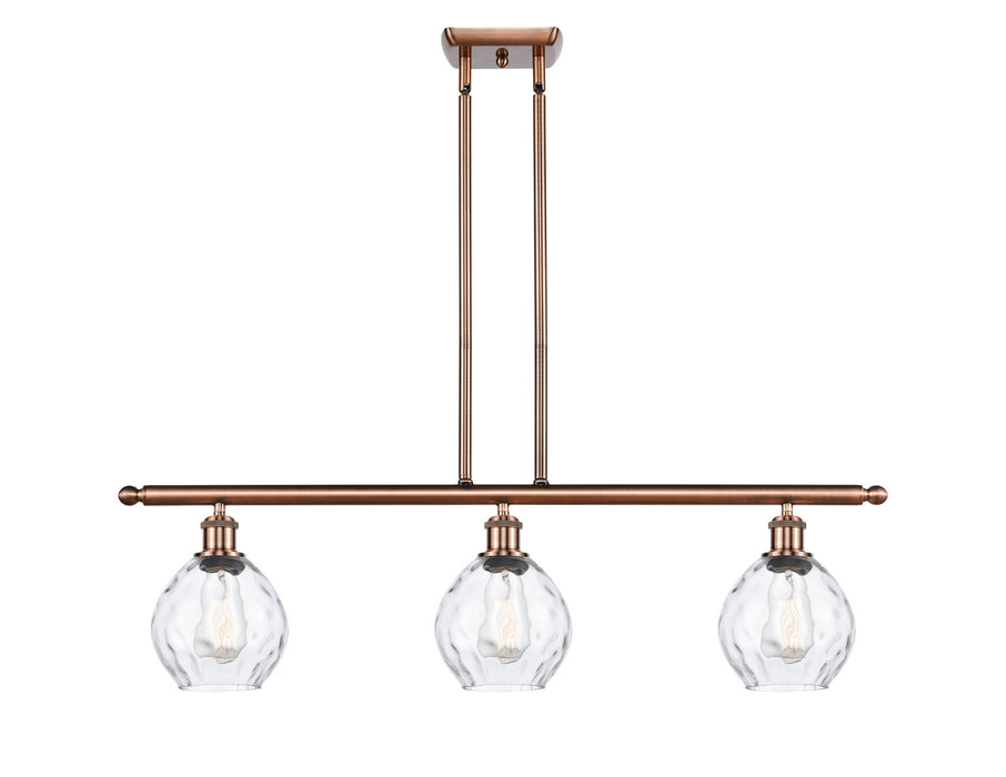 Innovations - 516-3I-AC-G362 - Three Light Island Pendant - Ballston - Antique Copper