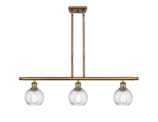 Innovations - 516-3I-BB-G1214-6 - Three Light Island Pendant - Ballston - Brushed Brass