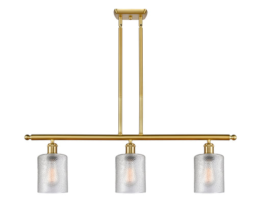 Ballston Three Light Island Pendant Satin Gold