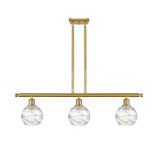 Ballston Three Light Island Pendant Satin Gold