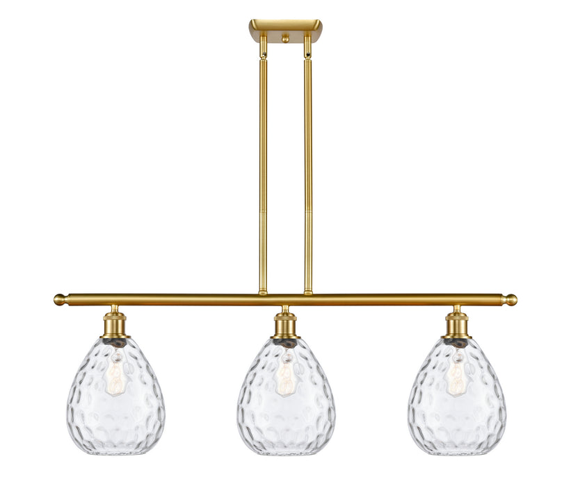 Innovations - 516-3I-SG-G372 - Three Light Island Pendant - Ballston - Satin Gold