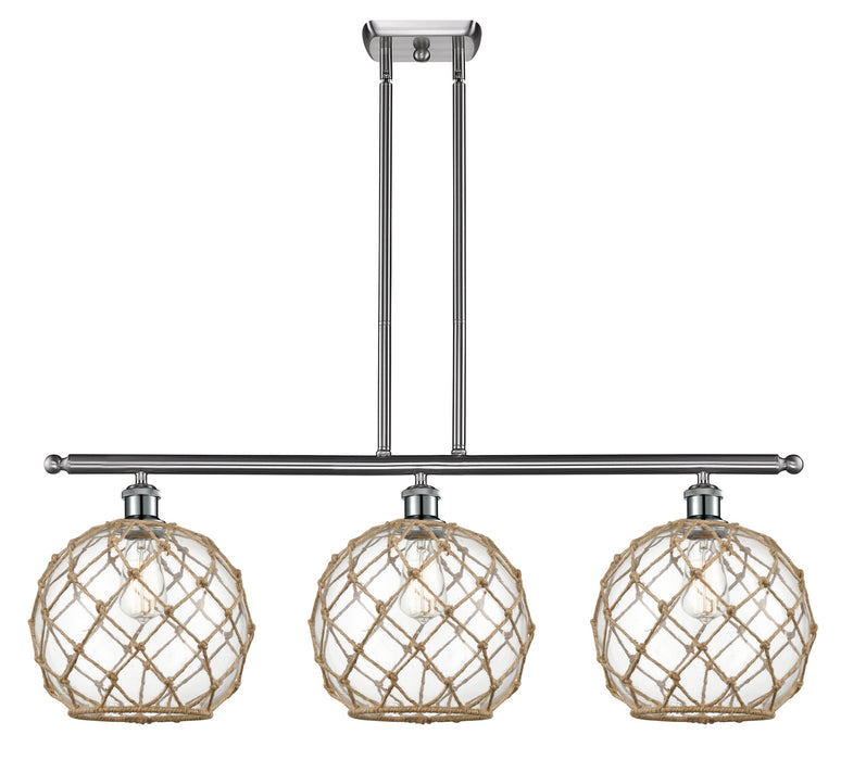 Innovations - 516-3I-SN-G122-10RB - Three Light Island Pendant - Ballston - Brushed Satin Nickel