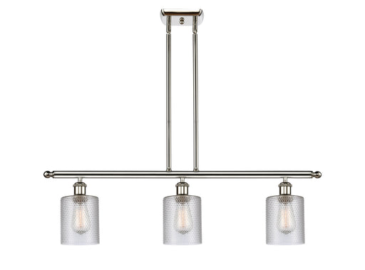 Ballston Three Light Island Pendant Polished Nickel