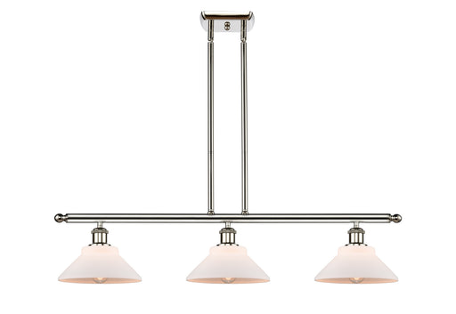 Ballston Three Light Island Pendant Polished Nickel
