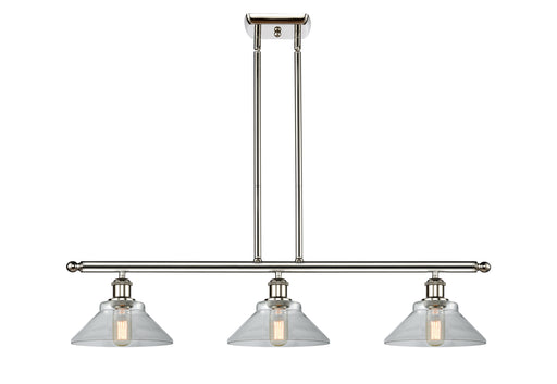 Ballston Three Light Island Pendant Polished Nickel