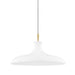 Mitzi - H421701L-AGB/WH - One Light Pendant - Cassidy