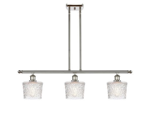Ballston Three Light Island Pendant Polished Nickel
