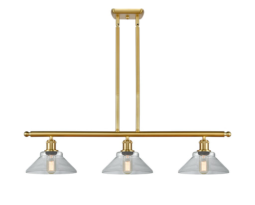 Ballston Three Light Island Pendant Satin Gold