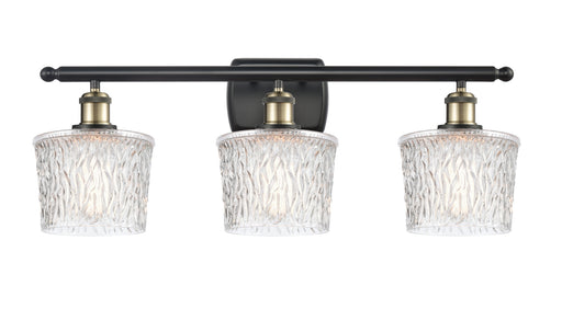 Ballston Three Light Bath Vanity Black Antique Brass