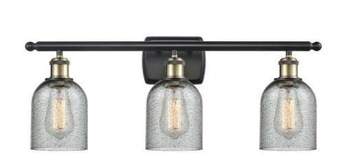 Ballston Three Light Bath Vanity Black Antique Brass