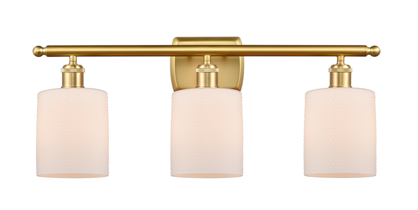 Innovations - 516-3W-SG-G111 - Three Light Bath Vanity - Ballston - Satin Gold