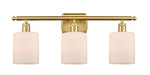 Innovations - 516-3W-SG-G111 - Three Light Bath Vanity - Ballston - Satin Gold